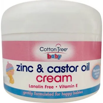 Cotton Tree Baby Zinc & Castor Oil Cream zinková mast 200 g