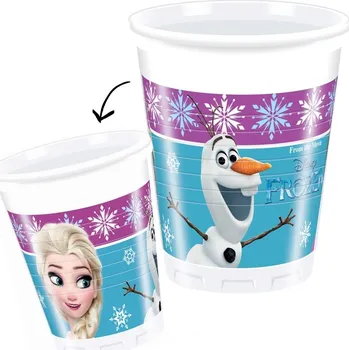 Party nádobí Ledové Království - Plastové kelímky 8 ks 200ml Frozen