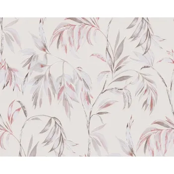 Tapeta Vliesová tapeta béžové, hnědé, červené listy na krémovém podkladu 378304 / Tapety na zeď 37830-4 Attractive (0,53 x 10,05 m) A.S.Création