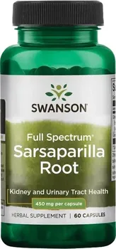 Přírodní produkt Swanson Sarsaparilla Root 450 mg 60 cps.