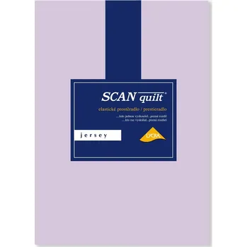 Prostěradlo Scanquilt Jersey Lycra 160 x 200 cm světle fialové