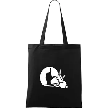 Zajíc stín loser - Taška bavlněná - 42 x 38 cm ( Černá )