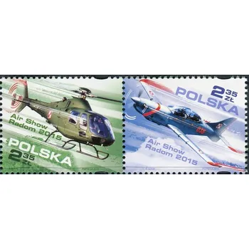 Poštovní známka Poczta Polska (2015) MiNr. 4781 - 4782 ** - 2,35 + 2,35 Zl - 2-bl Polsko - Letecká show Radom