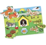 Melissa & Doug Dřevěné puzzle Domácí zvířata