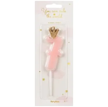 Svíčka Narozeninová svíčka 7 růžová