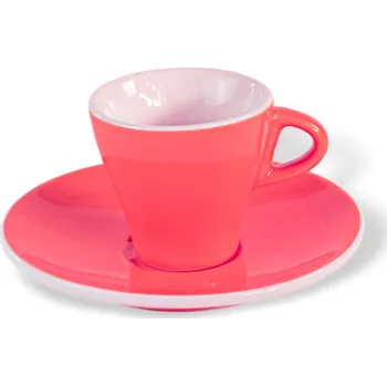 ClubHouse šálek s podšálkem Gardenia, 65 ml, set 6 ks, růžová