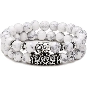 Náramek Sada náramků Magnezit s Buddhou