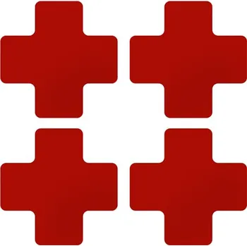 Kancelář Červená extrémně odolná značka – kříž, 7,5 × 20 cm – XP 150