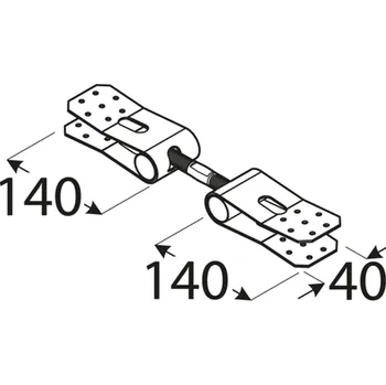 Nábytkové kování Napínač montážní, komplet vč. šroubů
