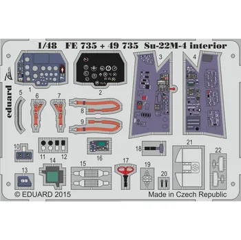 Modelářství Eduard 1/48 Su-22M-4 interior (SMER)