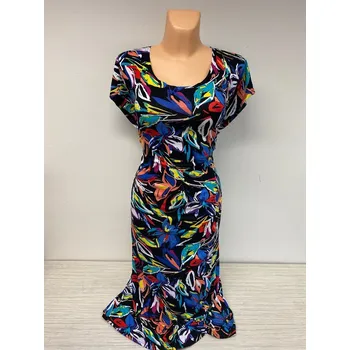 Dámské šaty Letní šaty PAKY m-xxxxl, Barva Jako na obrázku 1, Velikost XXXL 54, Materiál 96% Viskoza 4% Lycra