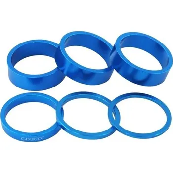 Cansucc Podložky Ahed kroužeky pod představec Elox 28,6 set 6ks modrá