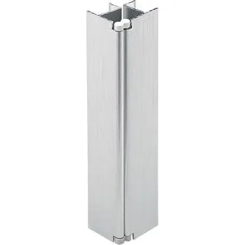 Nábytkové kování VOLPATO soklový profil roh Flex, výška 100 mm, hliník kartáčovaný