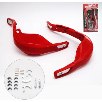 Řídítka Chránič řídítek červená hliníková (22mm a 28mm) Biketec