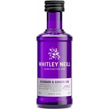 Gin Whitley Neill Rhubarb & Ginger Gin, 43%, 0,05l (holá lahev)
