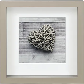 Rám na obraz Hama portrétový rámeček dřevěný SCALA, 23x23 cm, šedý