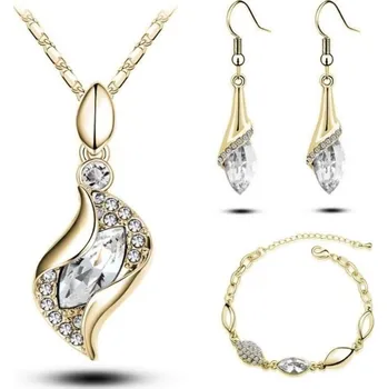 Souprava šperků Moderní sada šperků (zlatá) (Sada šperků)