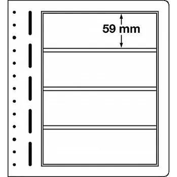 Sběratelství Albové listy na známky Leuchtturm LB4 - 190 x 59 mm