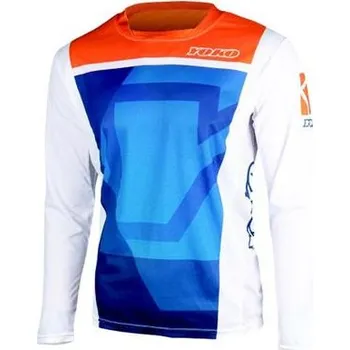 Moto oblečení Dětský motokrosový dres YOKO KISA modrý / oranžový M