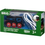 Brio 33599 Elektrická okomotiva nabíjecí přes mini USB kabel