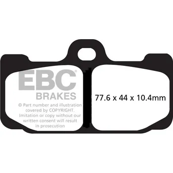 Brzdová destička Brzdové destičky EBC GPFAX295HH