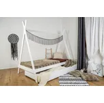 Vyspimese.CZ Dětská postel Indián s přistýlkou 80x160 cm, bílá