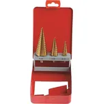 Sada stupňovitých vrtáků HSS TiN, ø 4 - 12 / 4 - 20 / 4 - 32 mm, FESTA