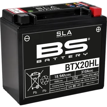 Motobaterie Motocyklová baterie BS-BATTERY BTX20HL (YTX20HL)