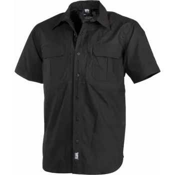 Pánská košile Košile strike MFH krátký rukáv teflon - černá - S