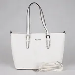 Bílá velká elegantní pevná kabelka na rameno FLORA&CO F9126