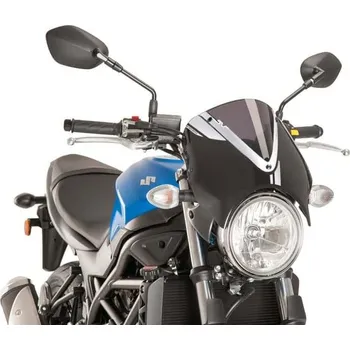 Plexi štít PUIG RETROVISION 8926F matná černá tmavá kouřová