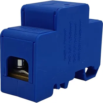 Rozvaděč ELEKTRO BEČOV Blok DTB 70/7x6+2x25+2x16 distrib.modrý UB7035.12