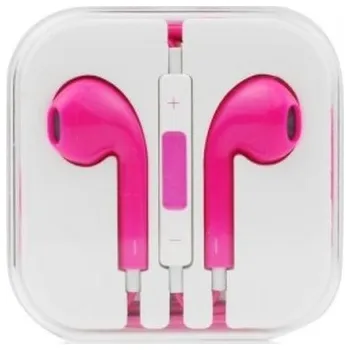 Sluchátka Tel1 Handsfree/sluchátka univerzální MEGA BASS, růžová HQ 29480