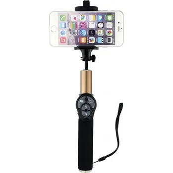 Selfie tyč Winner Teleskopická tyč s bluetooth tlačítkem pro selfie (Zlatá) 8591194075889