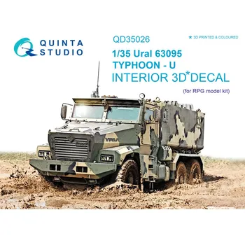Plastikový model Quinta studio 1/35 Ural 63095 TYPHOON-U 3D-Print&col.Interior