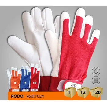 Pracovní rukavice Rukavice RODO INDUSTRIAL bílé mikrovlákno 9 modré