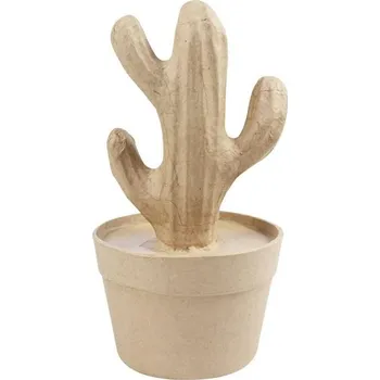 modelína a plastelína décopatch Kartonový předmět kaktus vysoký 18x10cm