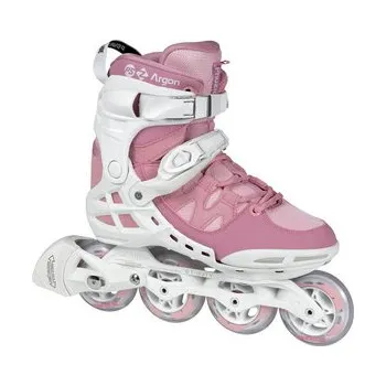Kolečkové brusle Powerslide Phuzion Argon Rose 80 Trinity Kolečkové brusle růžová / bílá, UK 6,5, EU 40, US 7,5, 25,6 cm, 9,2 cm