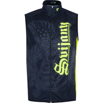 Cyklistická bunda Cyklistická vesta pánská Barva: černožlutá, Velikost: L