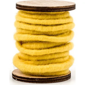 Šňůrka bavlna 300cm žlutá