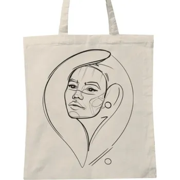 Nákupní taška unisex s potiskem Lineart Mia