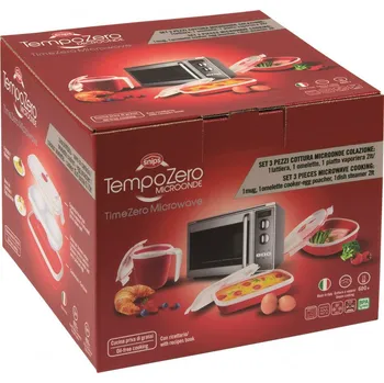 Nádobí do mikrovlnné trouby Snips Tempo Zero Microonde sada na vaření a ohřívání pokrmů 3 ks