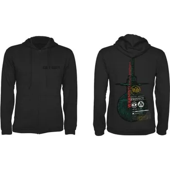 Pánská mikina Call of Duty: Cold War Zipper pánská mikina "Protect" černé - velikost - S