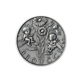 Sběratelství Jan Karafiát - Broučci - stříbro 28mm patina