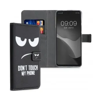 Flipové pouzdro s designem don't touch my phone pro ZTE Moto G60S - černá