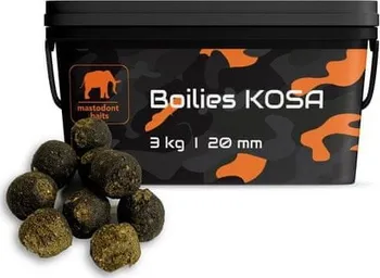 Boilies Mastodont Baits Boilies 20 mm/3 kg Kosa