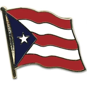 Odznak (pins) 20mm vlajka Portoriko - barevný