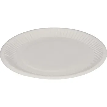 Jednorázové nádobí Papírový talíř BIO pr. 23 cm nepromastitelný ( 50 ks )