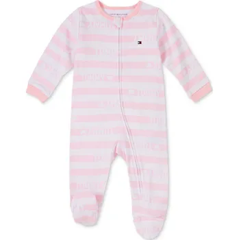 Kojenecká souprava Tommy Hilfiger overal pro miminko Coverall růžový 6 - 9 m