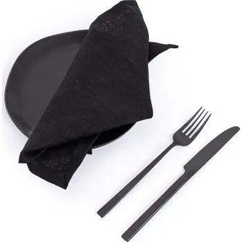 prostírání Tom Linen prostírání Černá 30x40 cm